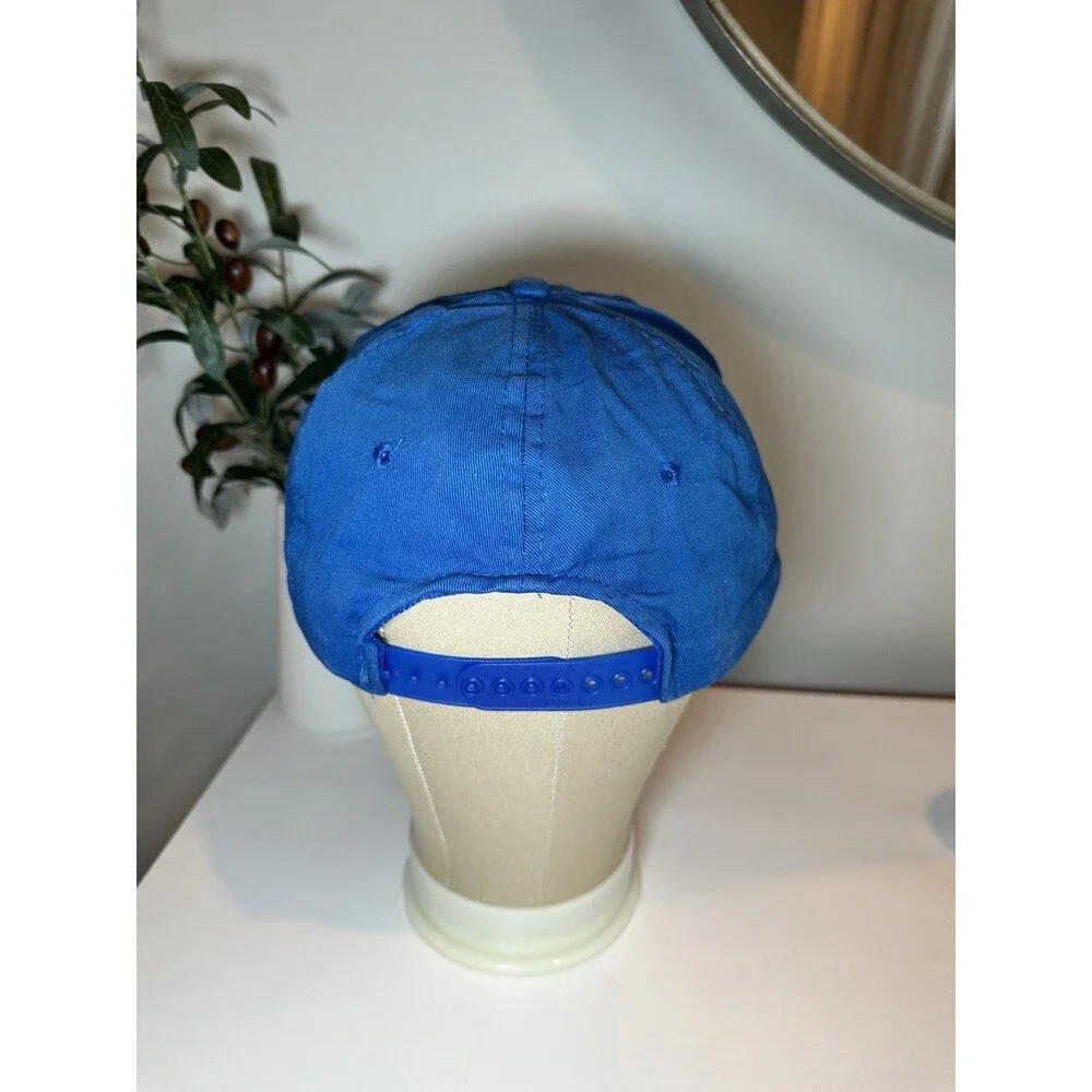 Vintage 80s Quakertown Football Panthers Rope Hat Blue Snapback Trucker Cap